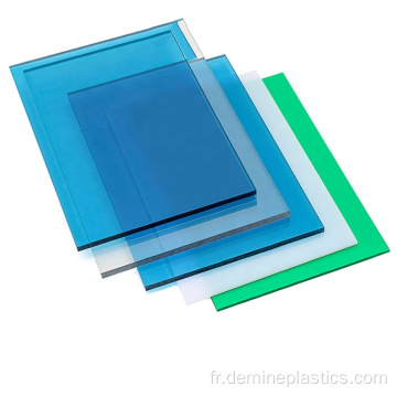 Résistance à l&#39;usure de la feuille de toiture en polycarbonate solide